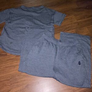 FP Navy Two-Piece Lounge Set - Short Sleeve Top & Shorts